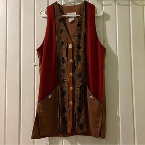 Peter Popovitch vintage boho cardigan vest-small like new